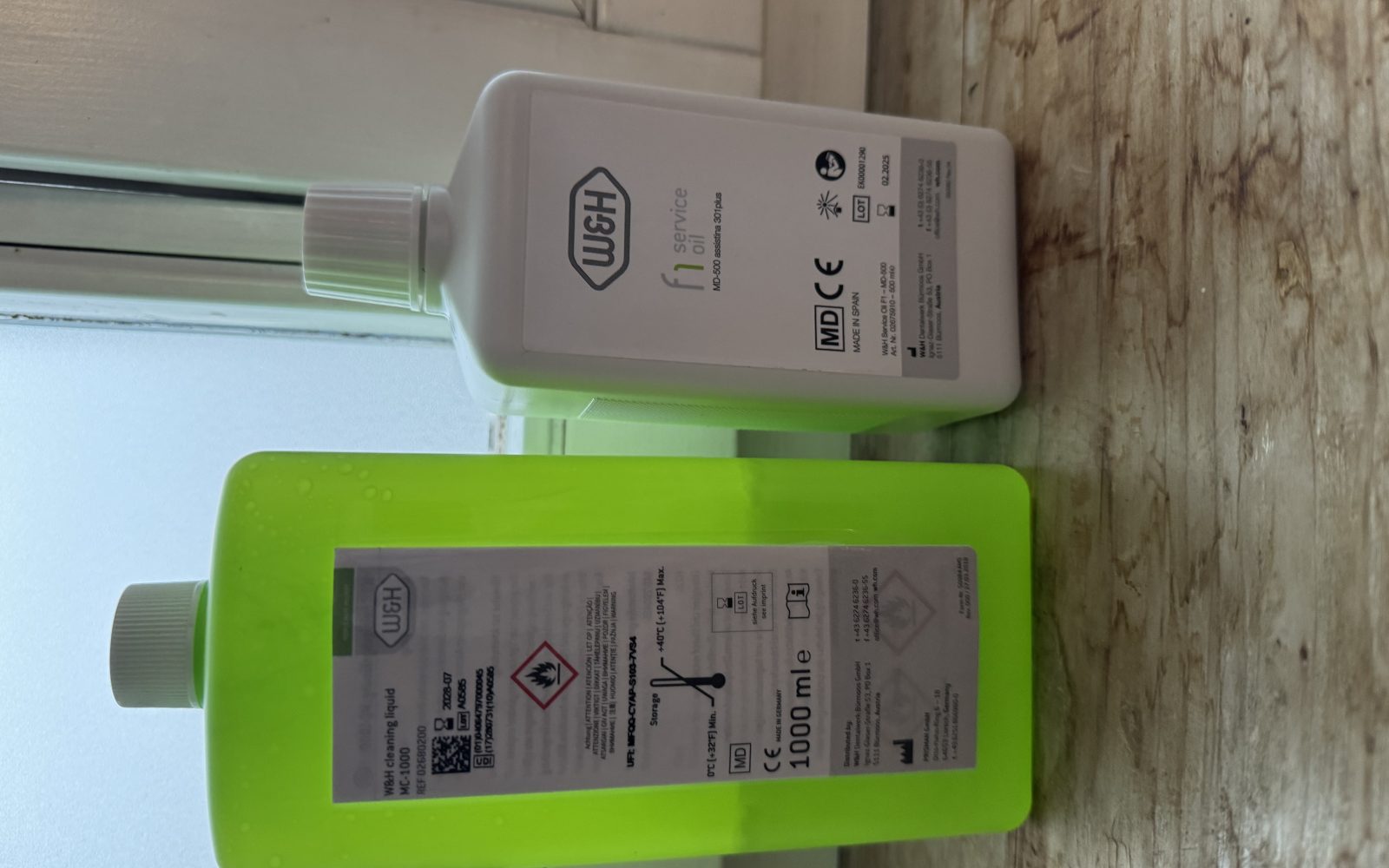 W&H cleaning liquid MC-1000 & f1 Service oil