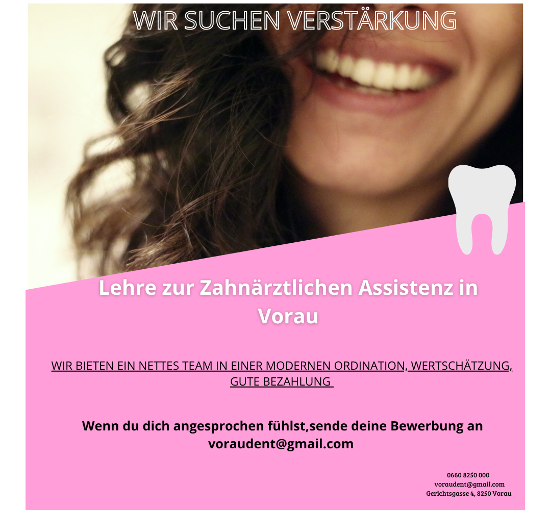 Werde ein Teil unseres Teams - Wir suchen 1 Lehrling (m/w/d)
